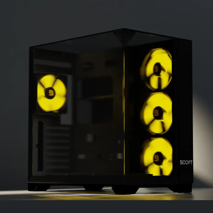 Boost Casing Enclosure Elite Series X200 with 4 ARGB Fans Boost Casing Enclosure Elite Series X200 with 4 ARGB Fans